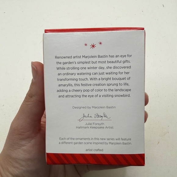 Hallmark Christmas Ornament Simple Gifts Marjolein Garden Flower Can Collectible - Picture 3 of 9